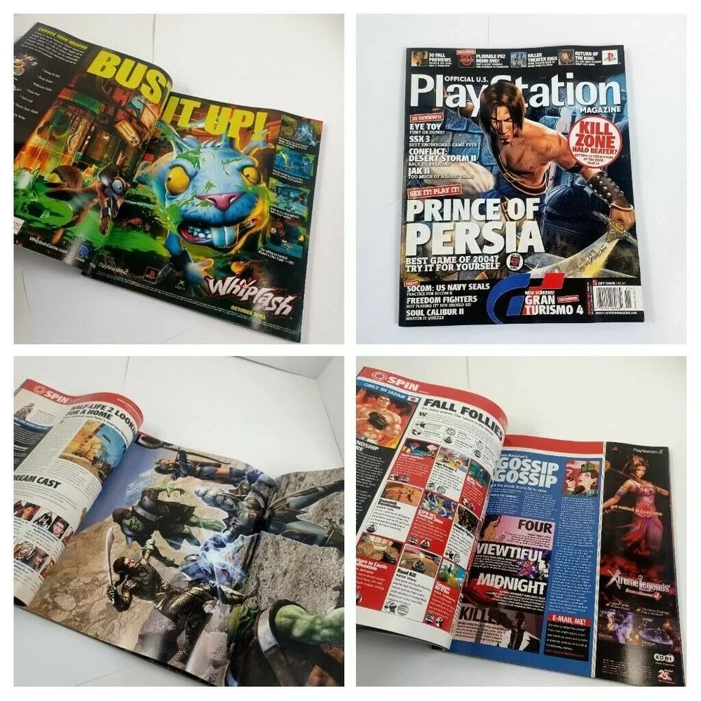 PlayStation Magazine Prince Of Persia 03 Issue 74 INCLUDES DEMO DISC *MINOR WEAR